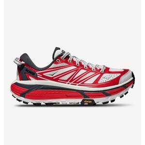 Hoka Mafate Speed 4 Red White Vibram Trail Shoes US Men 9/ Women 10